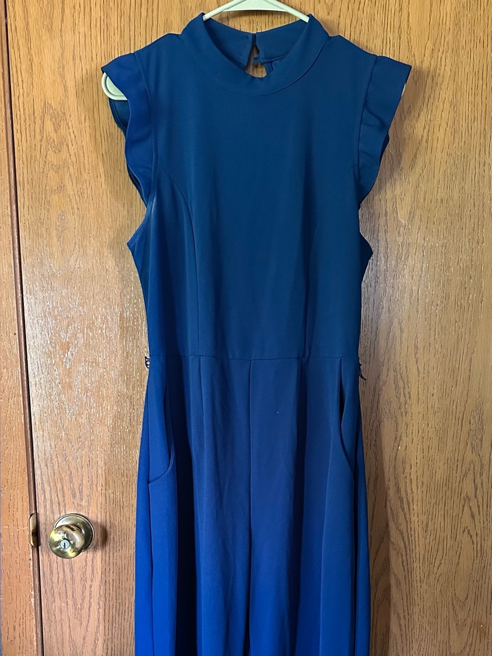 Moa Moa Estate Blue Sleeveless Jumpsuit